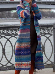 Lässiger Kapuzenpullover mit langen Ärmeln in Übergröße