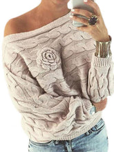 Pullover mit One-Shoulder-Fledermausärmeln