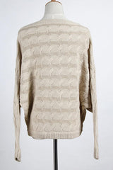 Pullover mit One-Shoulder-Fledermausärmeln