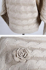 Pullover mit One-Shoulder-Fledermausärmeln