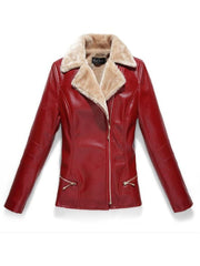 Plus Velvet Thick PU Leather Jacket