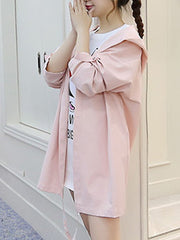 Gabardinas con mangas anudadas lisas