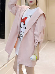 Gabardinas con mangas anudadas lisas