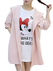 Gabardinas con mangas anudadas lisas