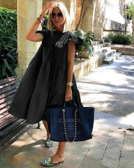 Vestido recto mini vestido corto