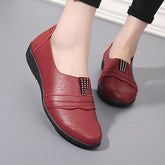 Zapatos planos cómodos de punta redonda y tacón bajo para citas