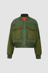 Flap-Pocket Bomber Jacket