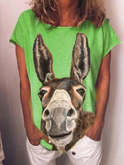 Camisas y tops casuales de manga corta estampados