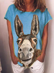 Camisas y tops casuales de manga corta estampados