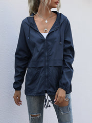 Schlichte coole Damenmäntel, lässige Kapuzenjacken