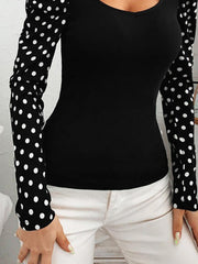 Lässig Sexy Shirts & Blusen&Shirts mit Polka Dots