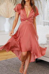 Days Like Today – Midikleid mit Bindegürtel und hohem Bund