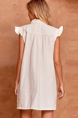 Delightful Dear Denim Button Down Mini Dress