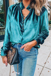 Time To Celebrate Velvet Long Sleeve Top