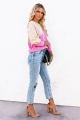 Suéter de punto rosa Feeling Myself