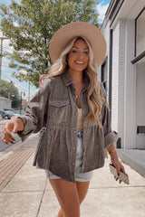 Chaqueta babydoll de pana Come Around