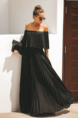 Love Spell Off Shoulder Maxi Dress