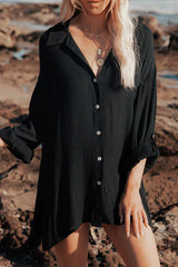 Feel The Sun Button Down Tunic Top