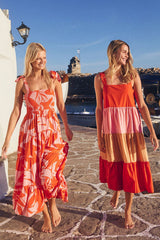 Into The Sunset Print Maxi Dress