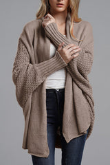 Suéter tipo cárdigan con mangas de murciélago, muy bonito y acogedor