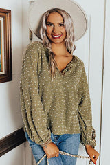 Suéter de punto con botones de puntos Get It Going