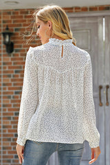 Rules Of Romance Ruffled Dot Top