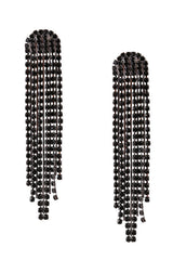 Pendientes colgantes con borlas de cristal