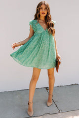 Minivestido estampado verde Only A Dream