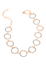 Gargantilla de anillo metálico