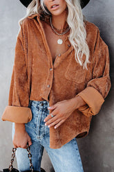 Remember Me Button-Up Pocket Top