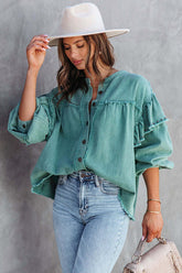 Best Of You Ruffled Rivet Shacket