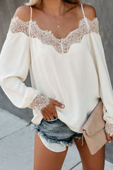 Nearness of You Lace Off Shoulder Top