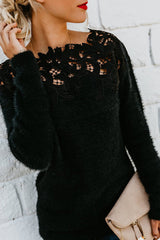 Suéter de punto bordado Hazey Baby