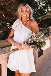 Minivestido sin mangas con un solo hombro Save Your Love