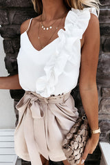 Best Night Ever Ruffle Cami Top