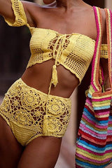 Traje de baño tejido a mano