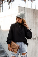 Desde el principio Top de manga larga fruncido