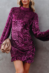 Vestido mini de terciopelo sin espalda Moody Moment - 3 colores