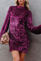 Vestido mini de terciopelo sin espalda Moody Moment - 3 colores