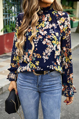 Meet You There Floral Print Long Sleeve Top