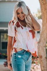 Camiseta de manga corta estampada "Di la verdad"