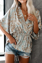 Need You Here Floral Print Wrap Top