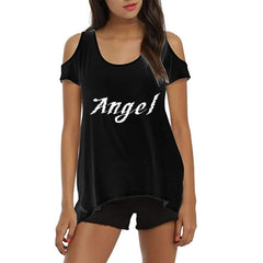 Camisetas florales de manga corta con hombros descubiertos