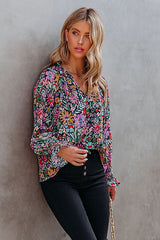 Bring Your Love Print Long Sleeve Top