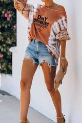 Top de punto calado con efecto tie-dye Never Better