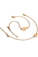 Pulsera colgante color vino tinto