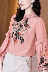 Love Of Romance Print Statement Sleeve Top