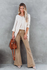 Suéter de punto de manga larga What You Love