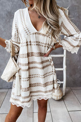 Sweetly Impressive Boho Lace Mini Dress