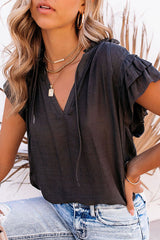 Your Sunshine Flutter Short Sleeve Top
